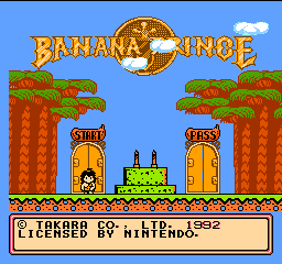 Banana Prince (Germany) Title Screen